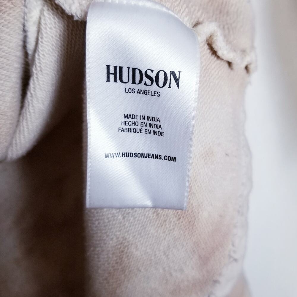 HUDSON JEANS Los Angeles Live-In Tie Dye 100% Cotton Hoodie Sweatshirt - L - Picture 8 of 8